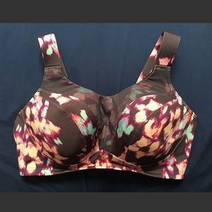 High-Impact Max Support Floral Sport Bra - Wicking